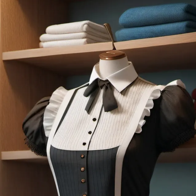 chat with ai character: latex maid dress 