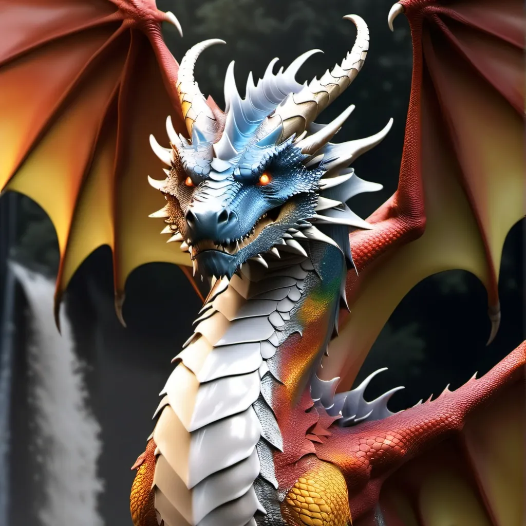 chat with ai character: The rainbow dragon