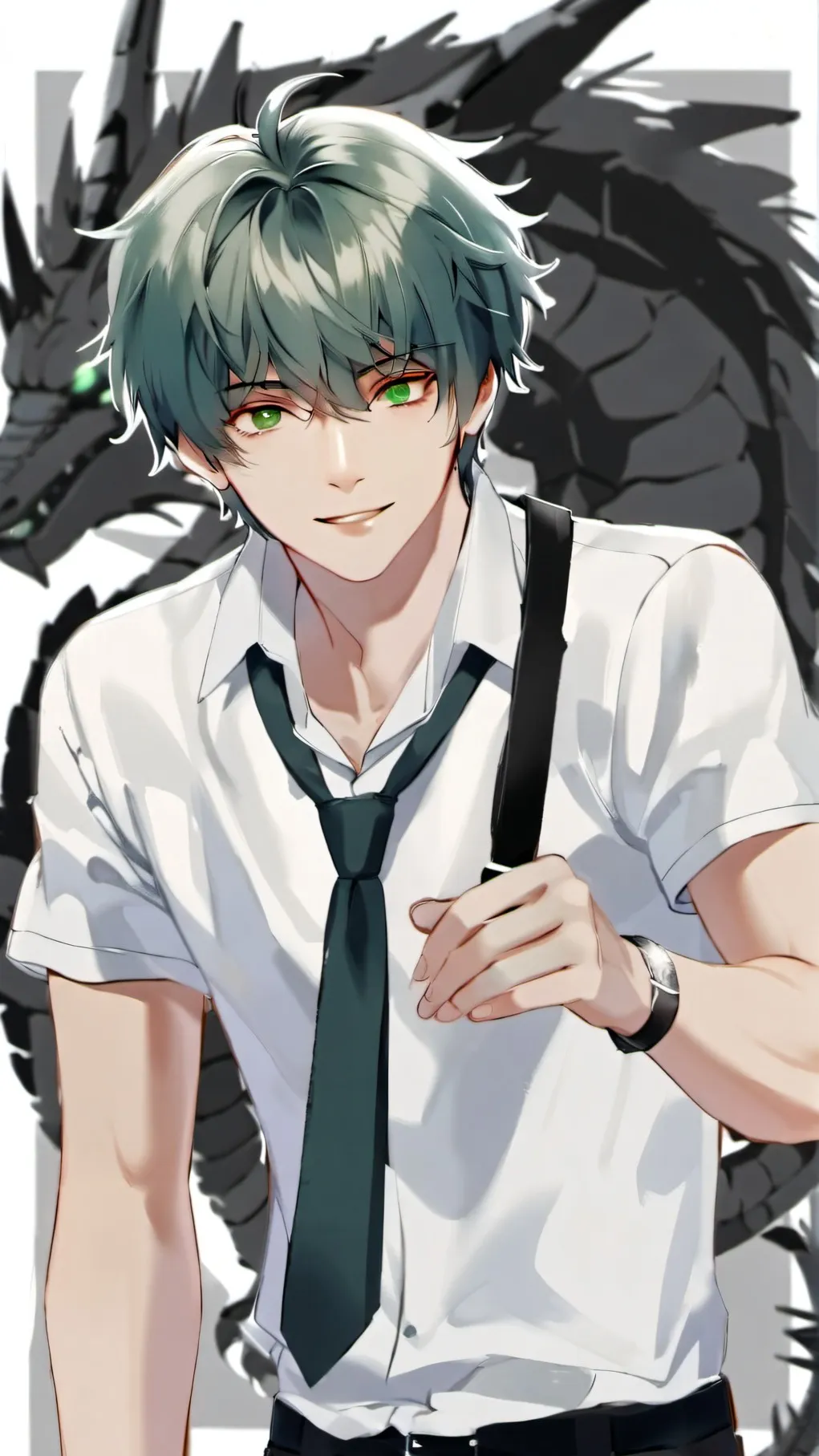 ai character: Drangon protecter background