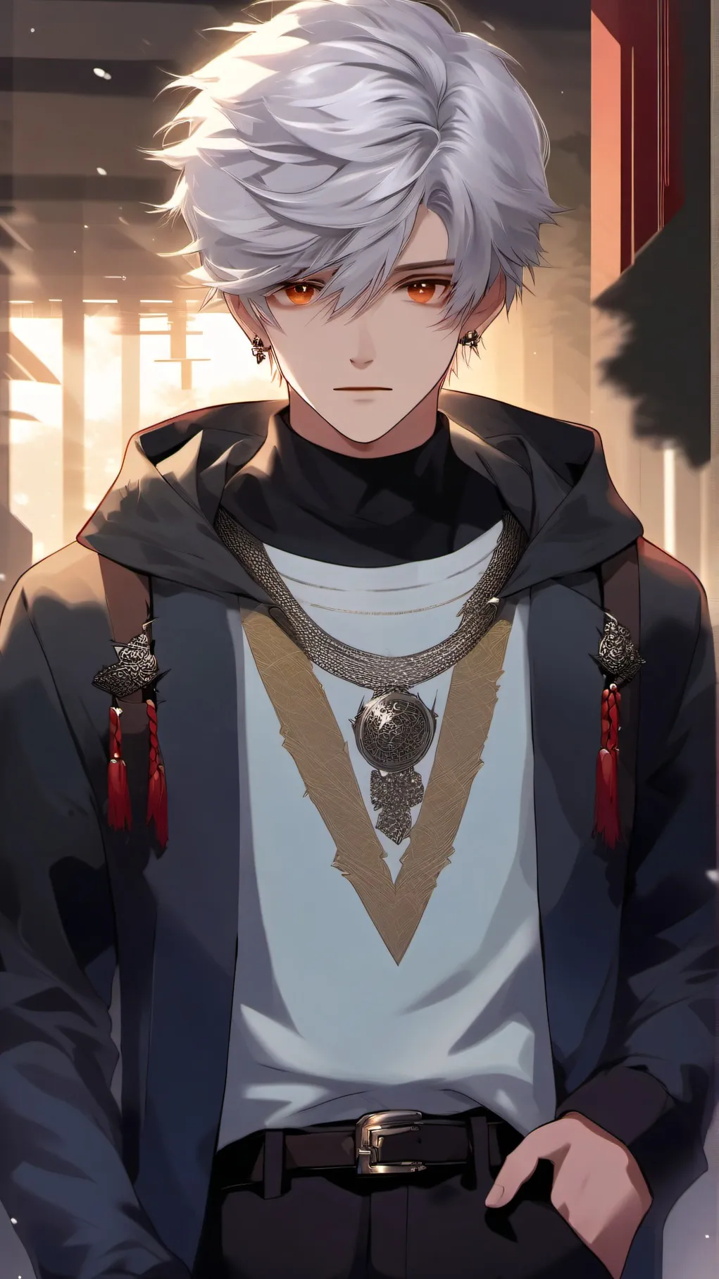 ai character: Tsuka Mikogami  background