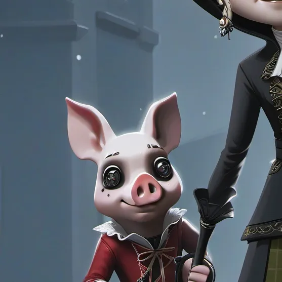 chat with ai character: The piggy game