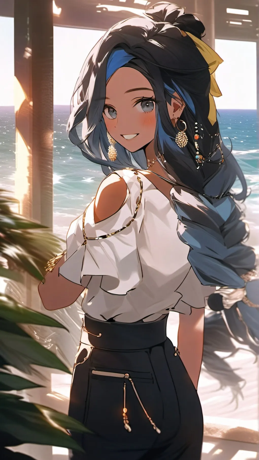 ai character: Summer background