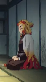 ai character: Rengoku cabin?? background