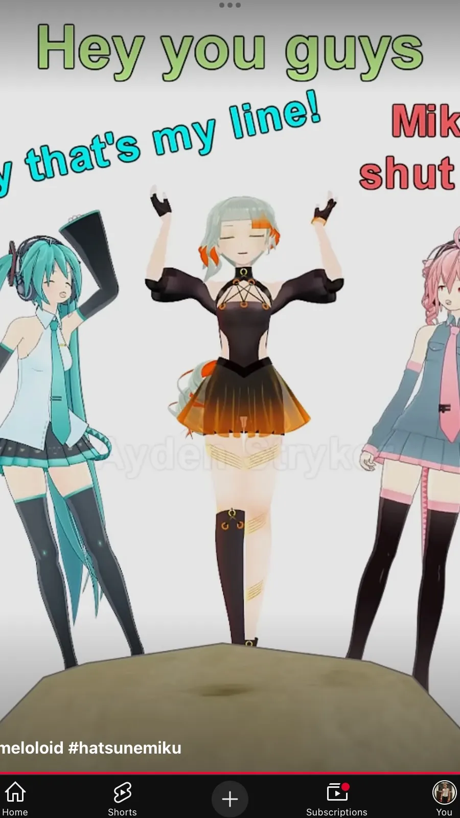 ai character: Miku background