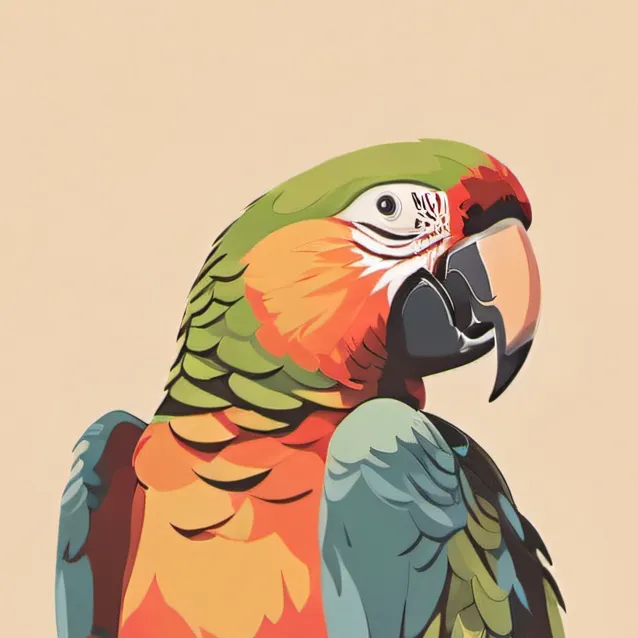 chat with ai character: a parrot