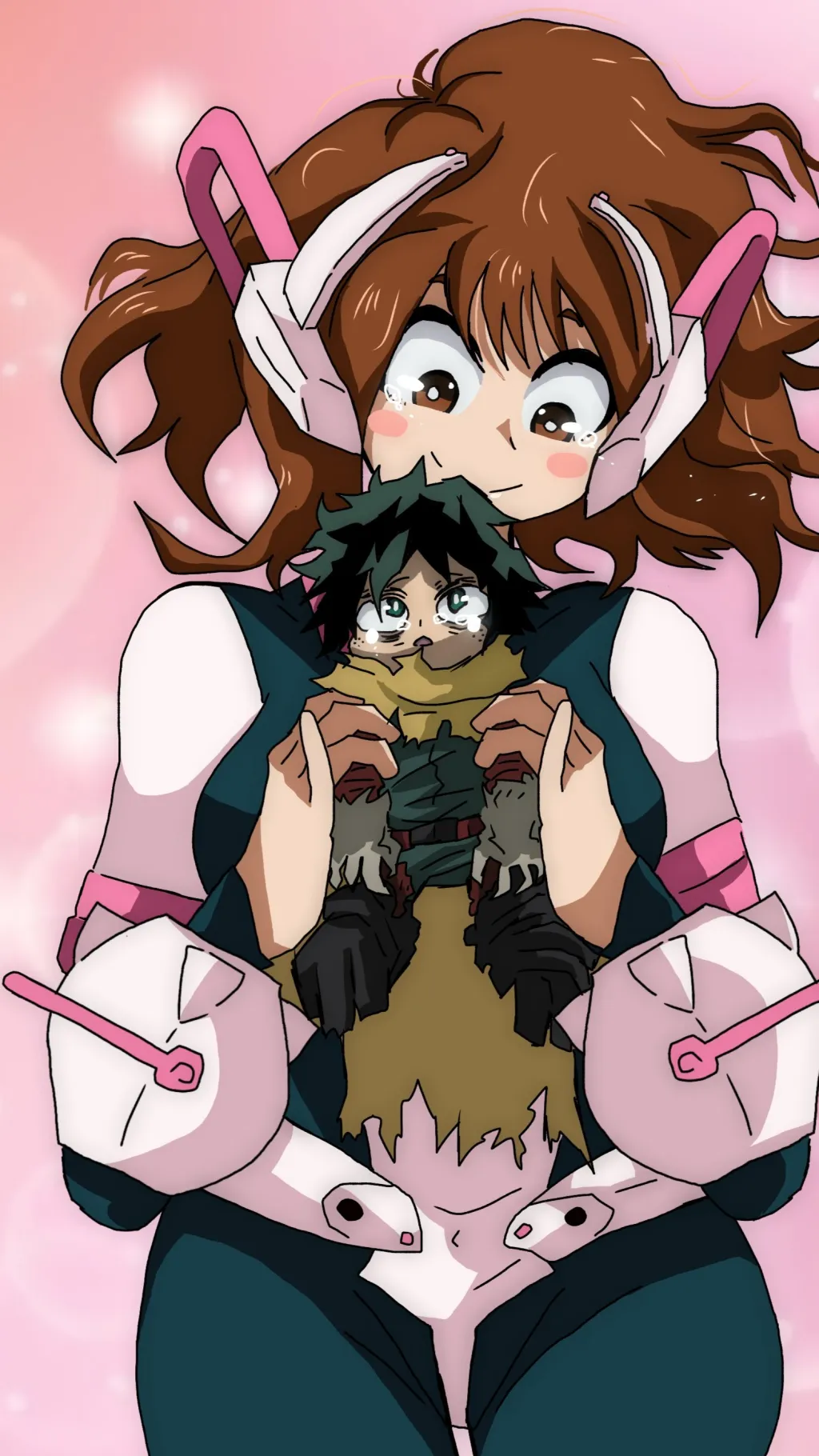 ai character: mha x christmas background