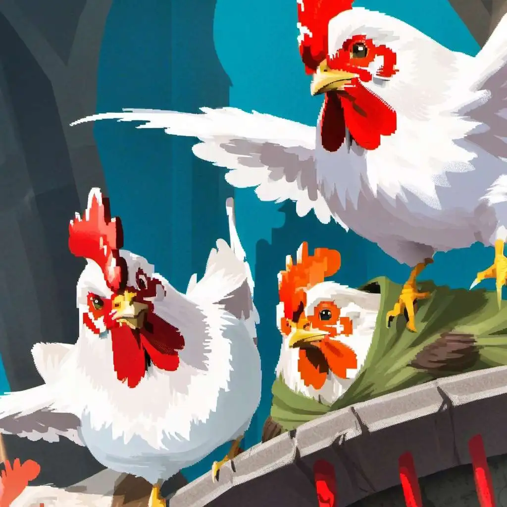 chat with ai character: 4 MythicalChickens