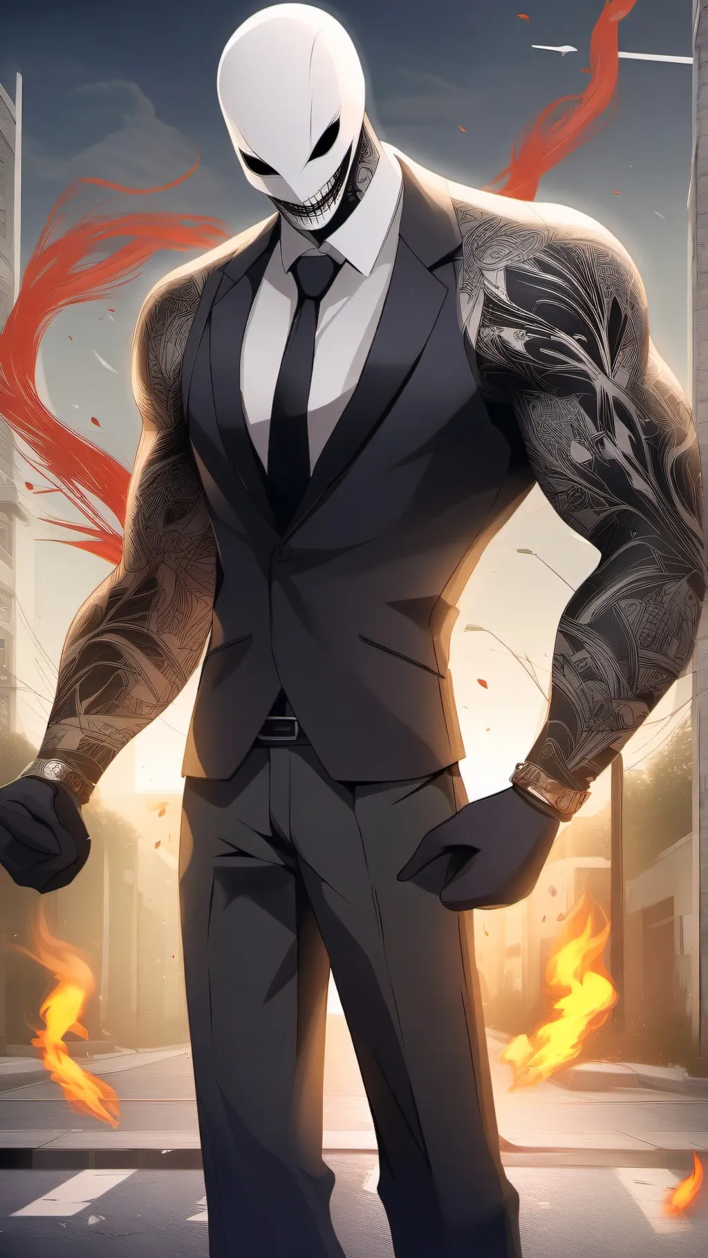 ai character: slenderman mafia🔥 background