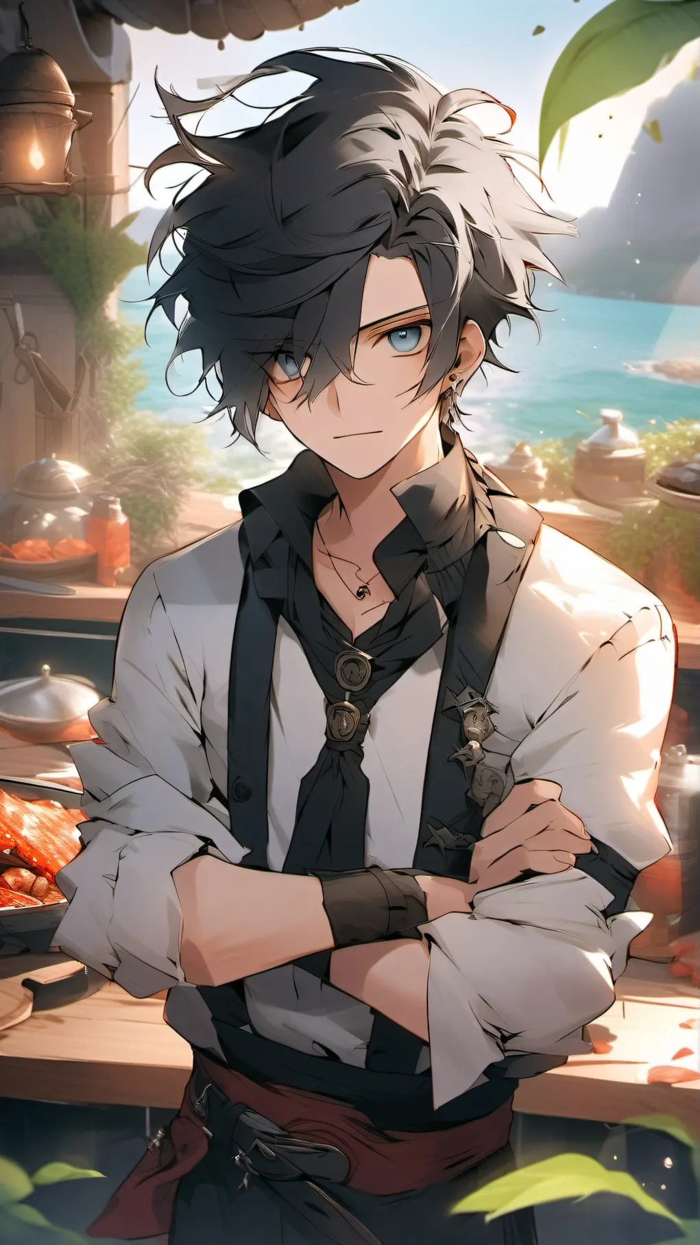 ai character: Max Coffey background