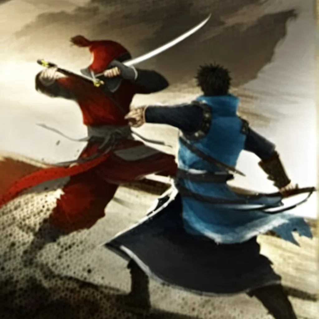 chat with ai character: The Swordsmen Test