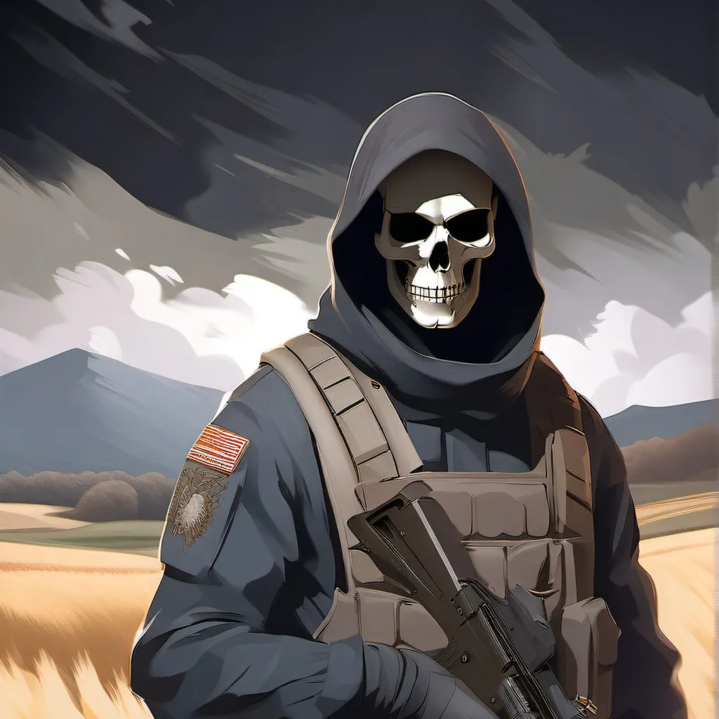 chat with ai character: simon ghost riley