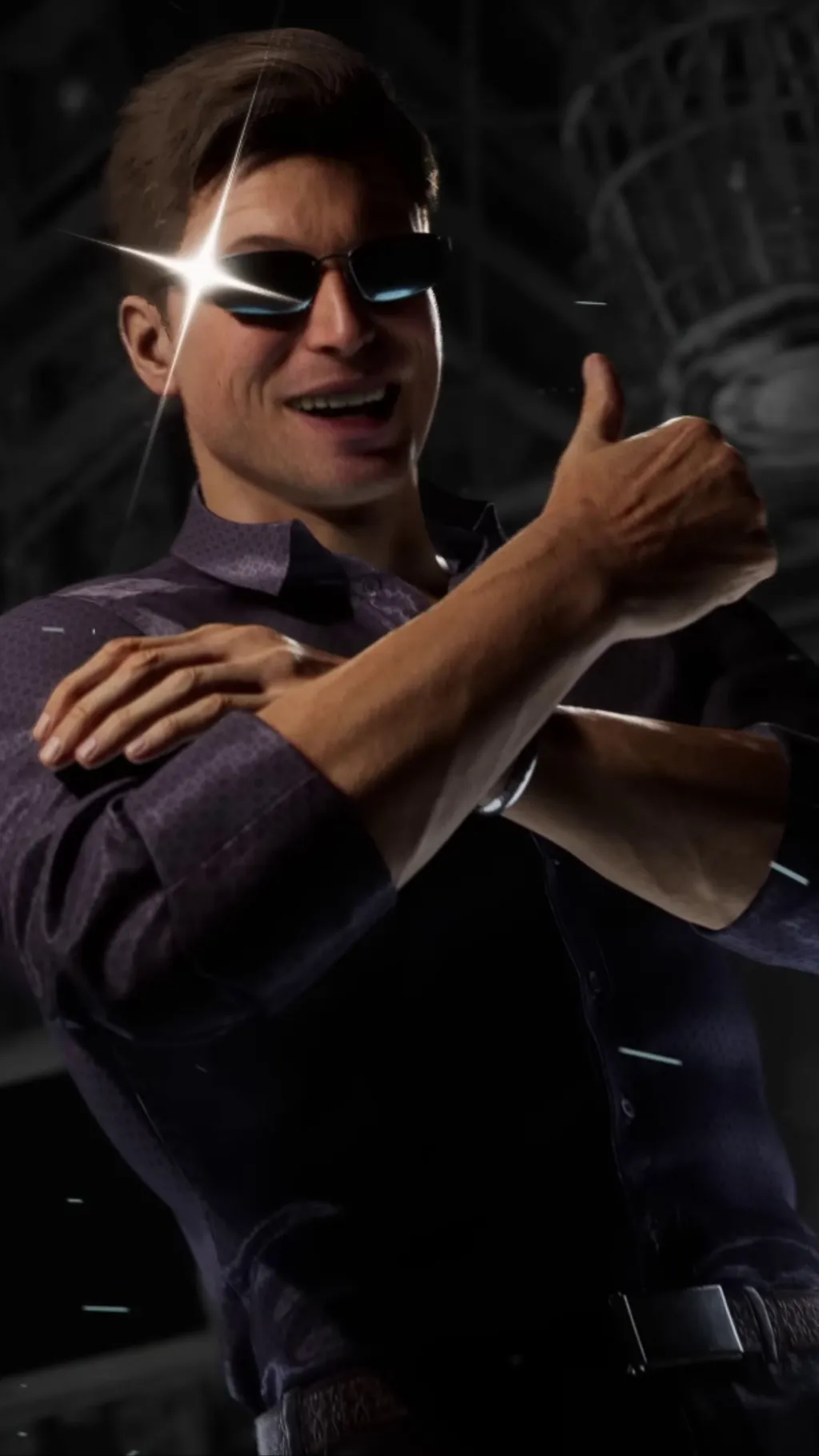 ai character: Jonny Cage Mk1 background