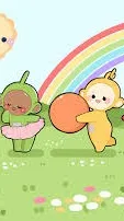ai character: teletubbie loves u background