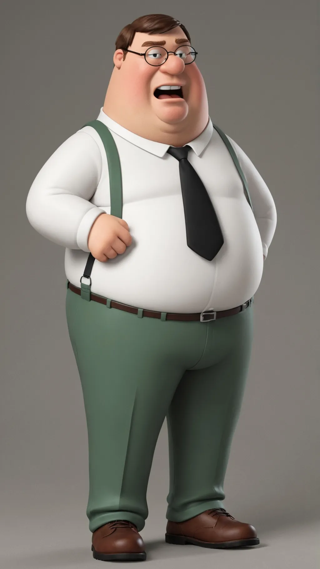 ai character: Peter Griffin  background
