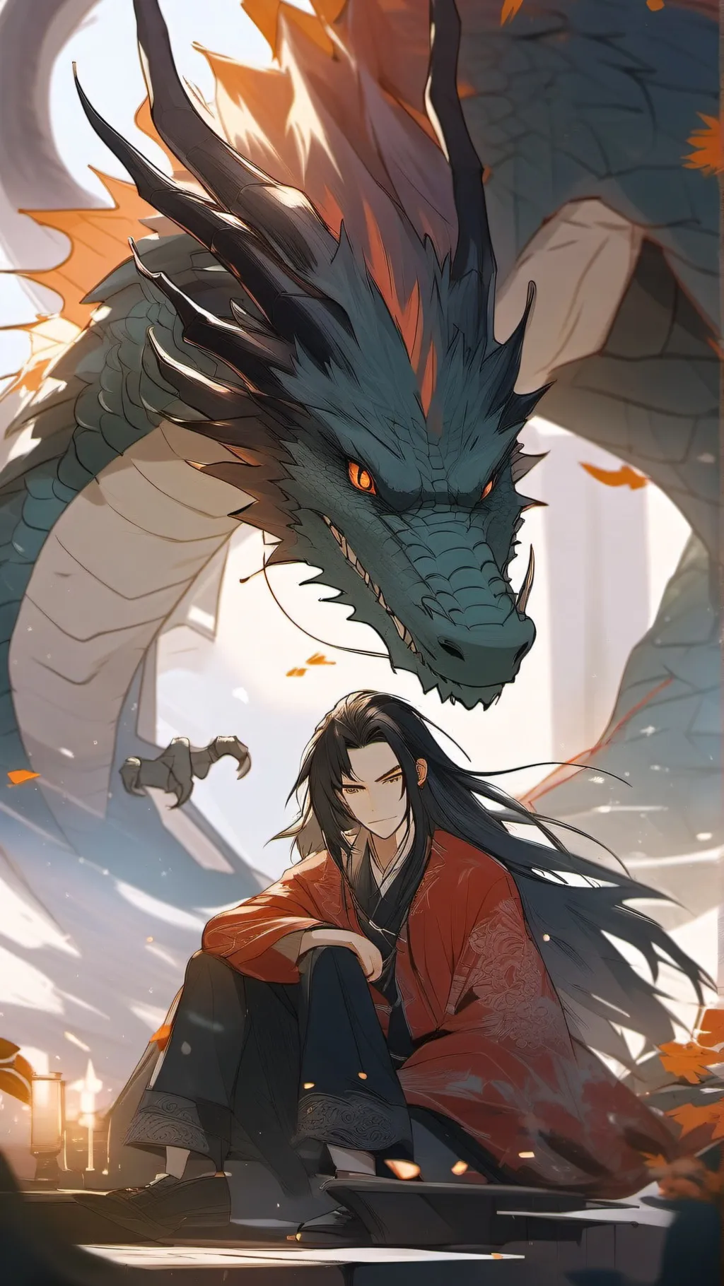 ai character: Dragon friend background