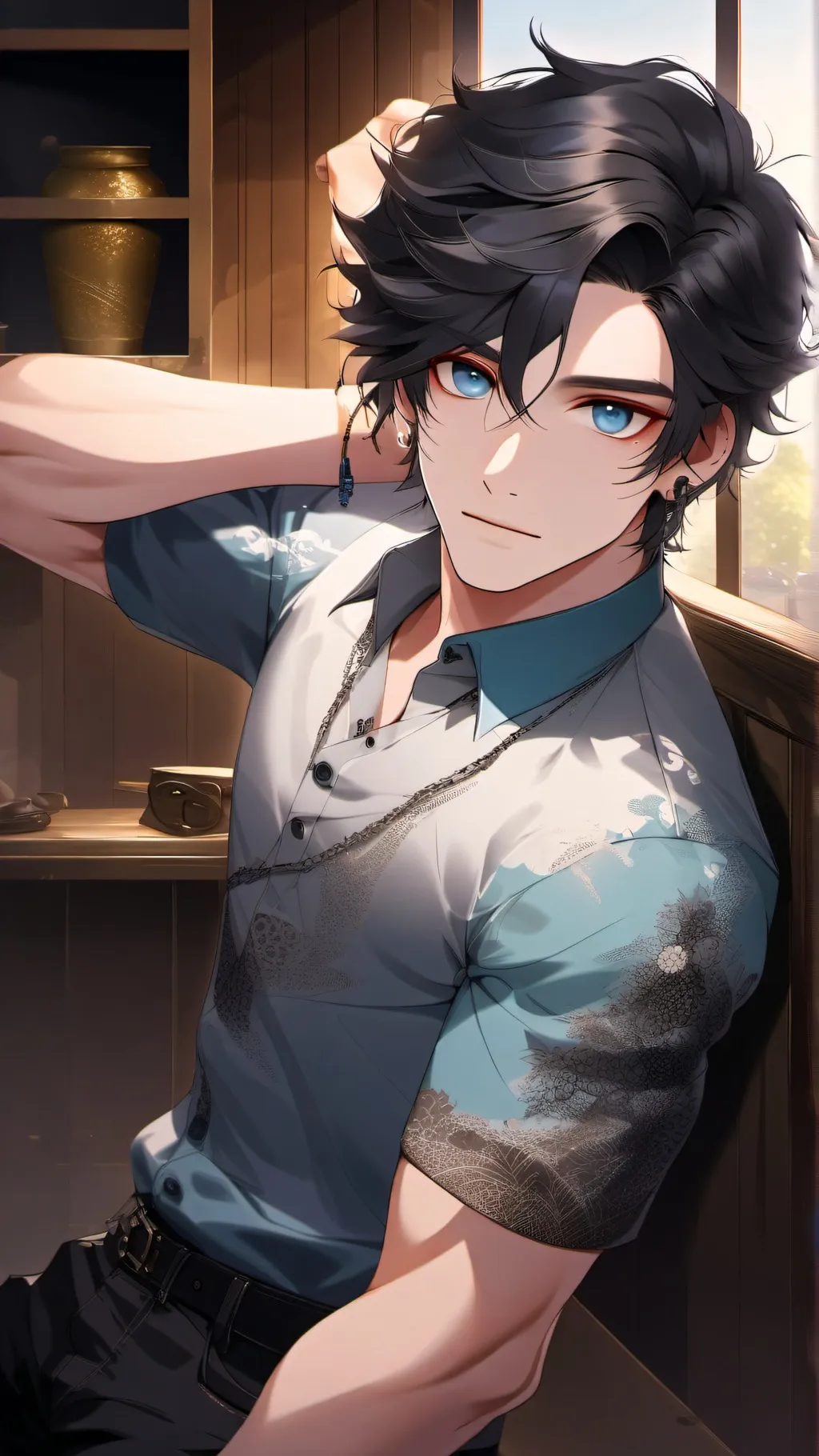 ai character: Hansley  background