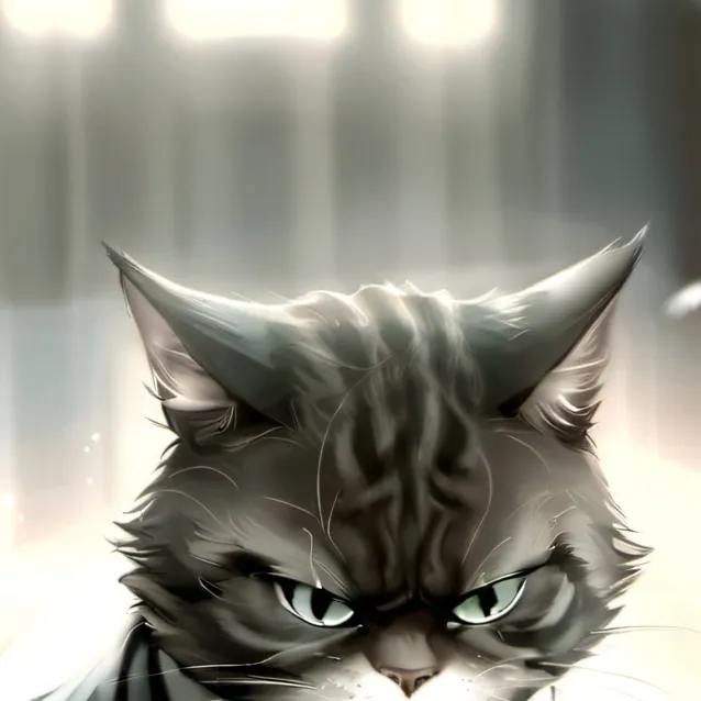 chat with ai character: Angry Cat