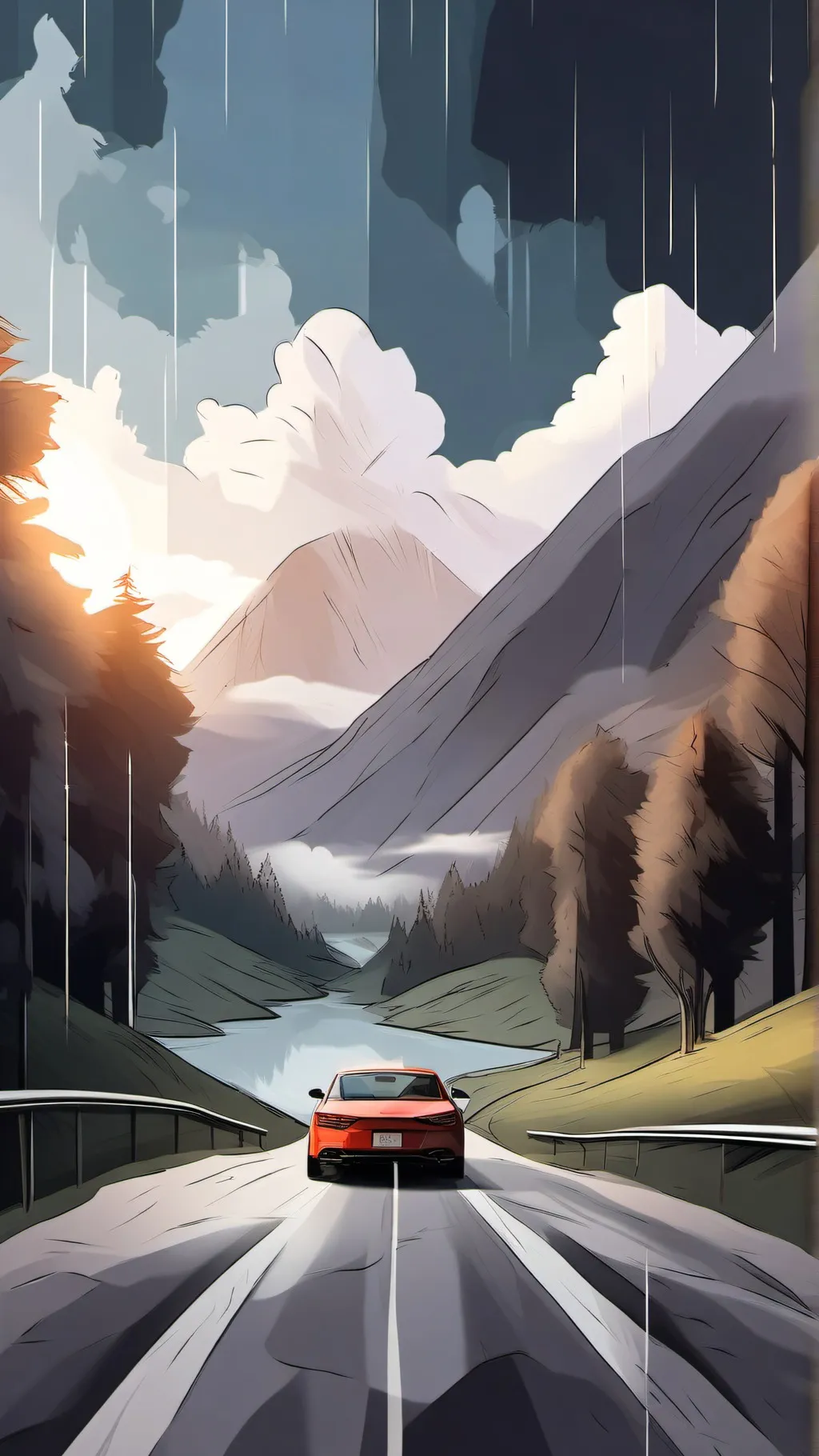 ai character: BSD Road Trip!! background