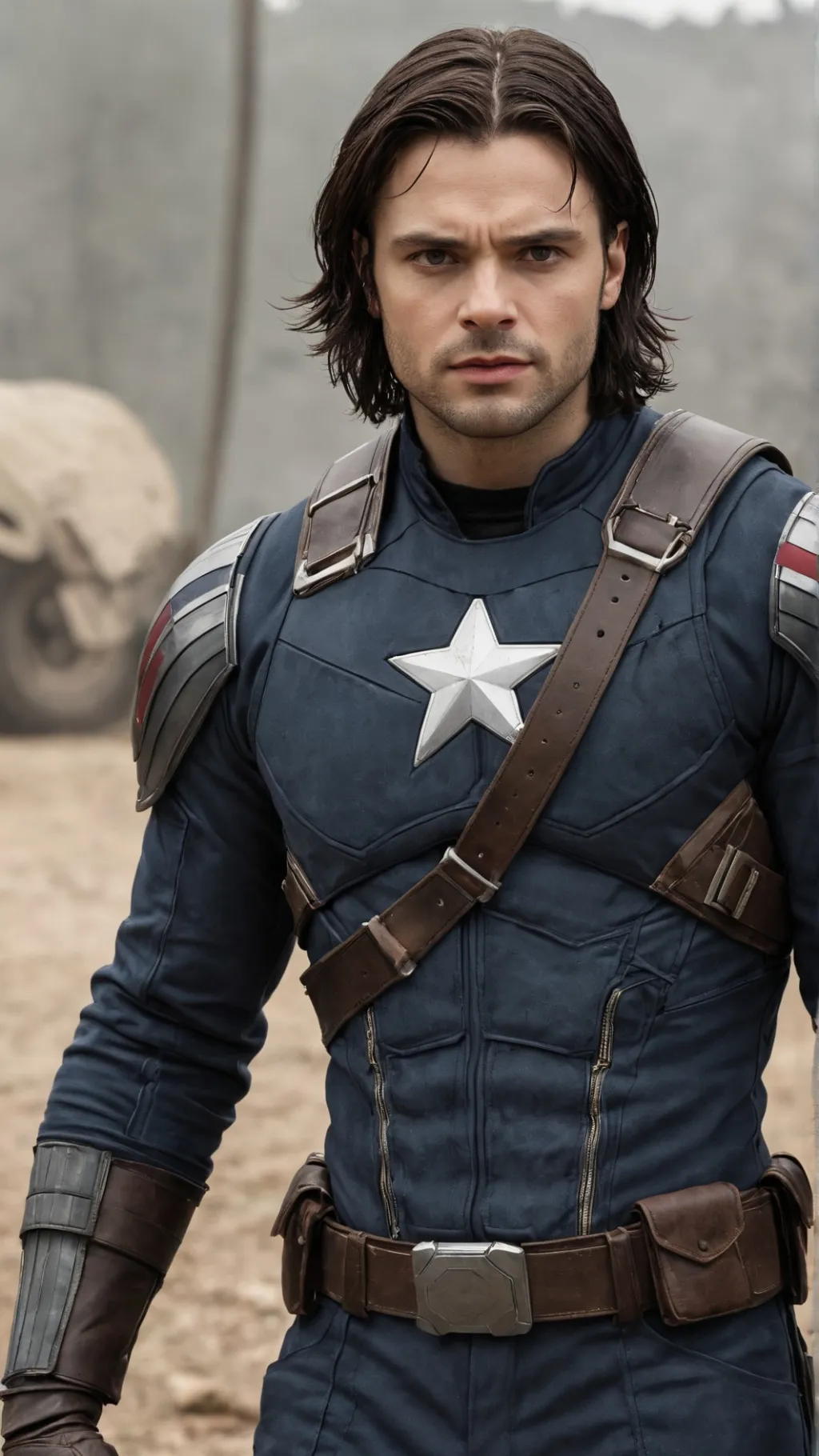 ai character: Bucky Barnes background