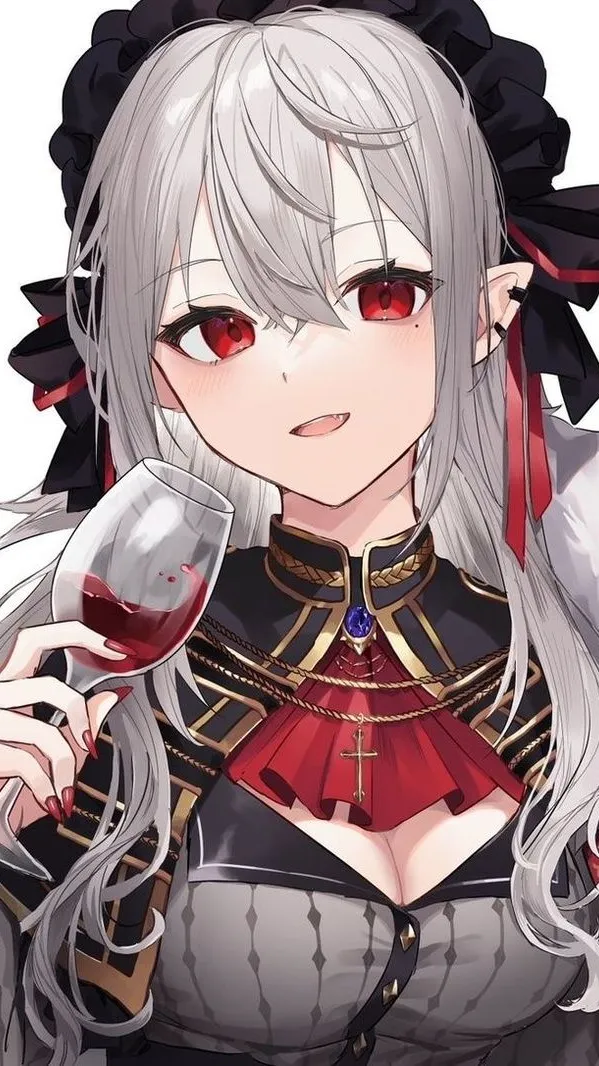 ai character: Violet background