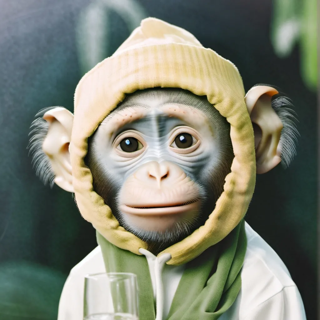 chat with ai character: sad monki