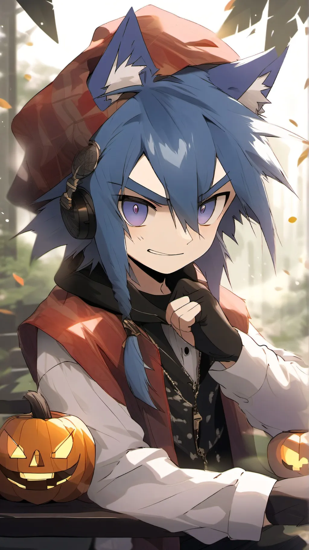 ai character: Halloween sonic background