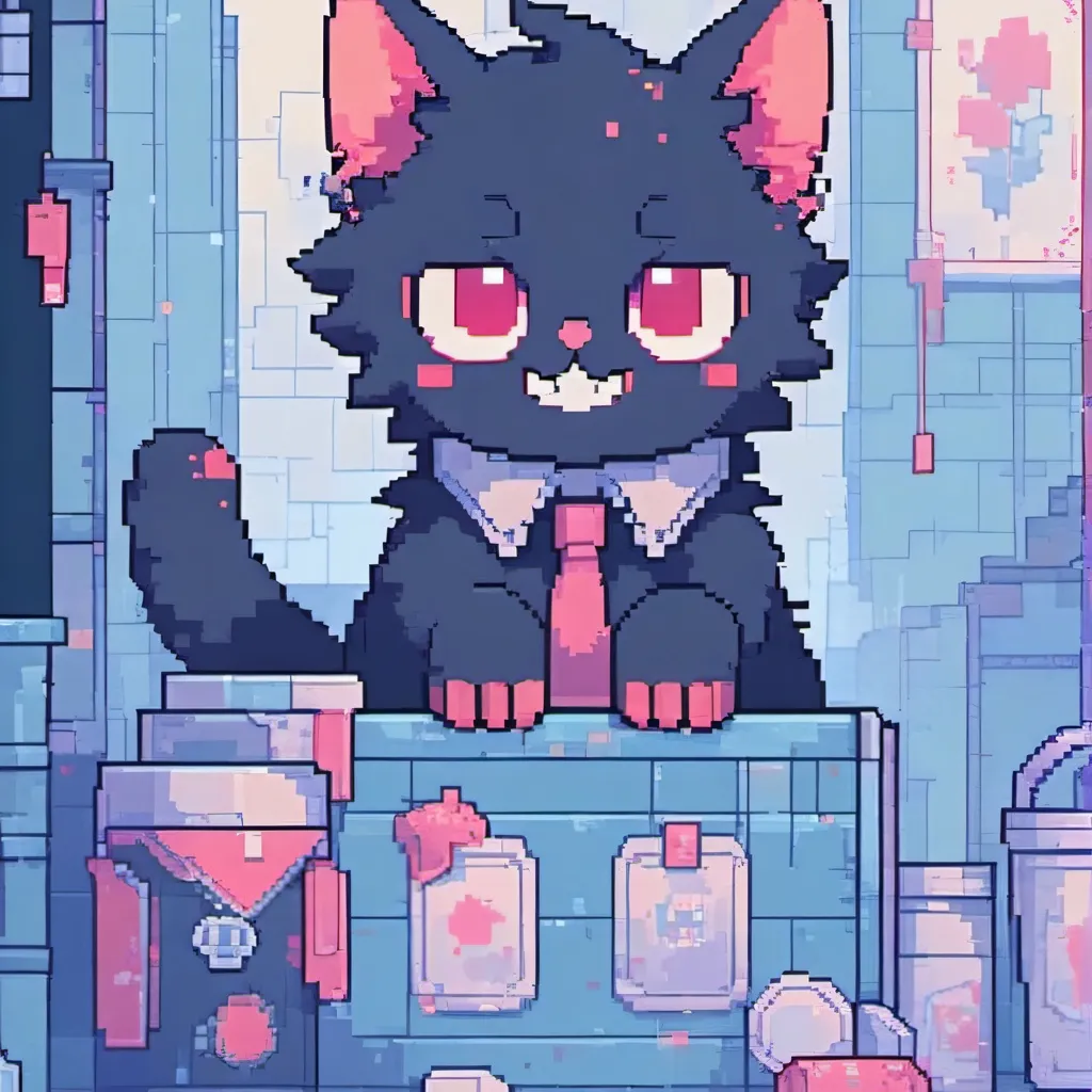 chat with ai character: 🔪🩸Cartoon cat🩸🔪