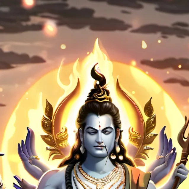 ai character Lord shiva avatar
