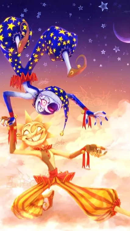 ai character: Sun & Moon Dolls background