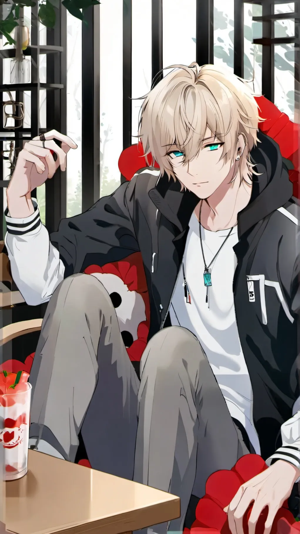 ai character: Sebastian  background