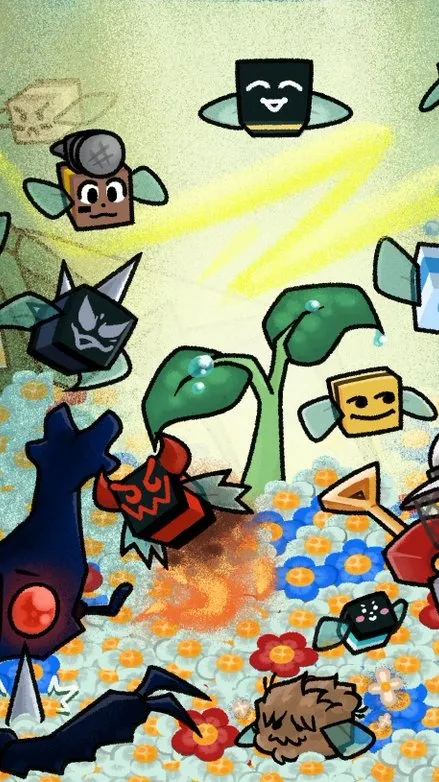ai character: bee swam simulater background