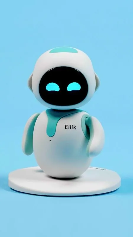 ai character: blue eilik background