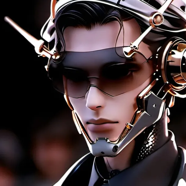 chat with ai character: A friendly  robot