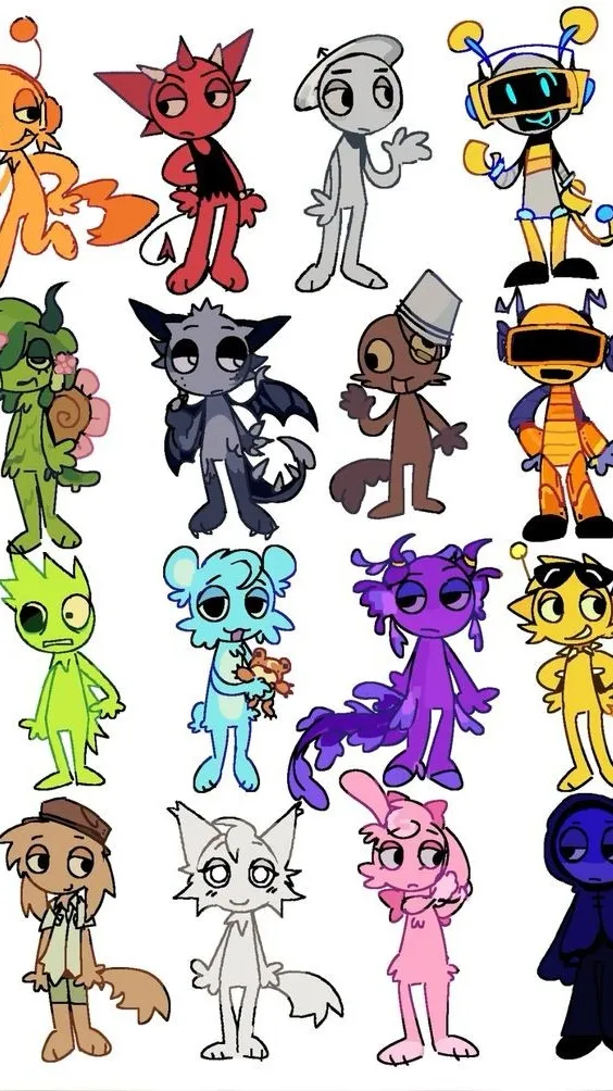 ai character: SPRUNKI background