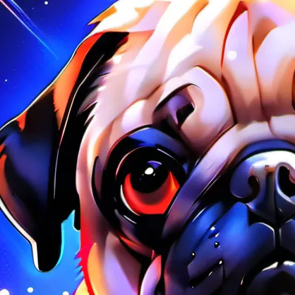 chat with ai character: Space pug
