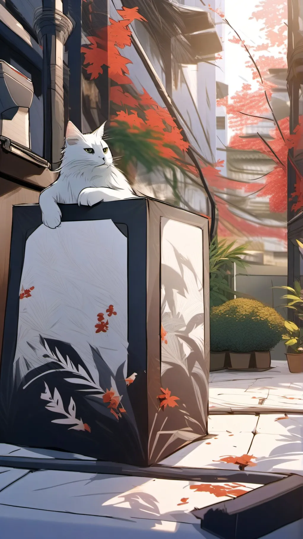 ai character: cat background