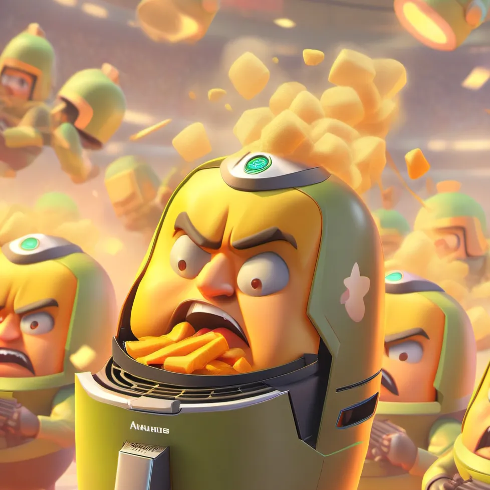 chat with ai character: Air fryer army