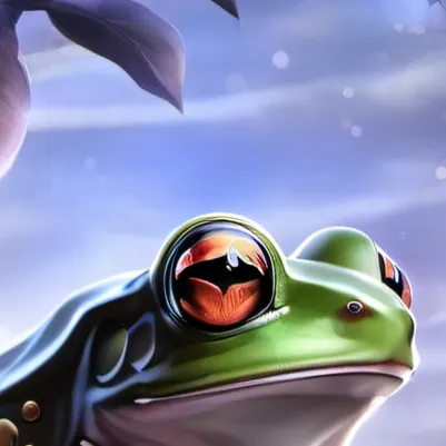 chat with ai character: Green tree frog