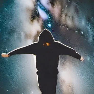 chat with ai character: The floating man