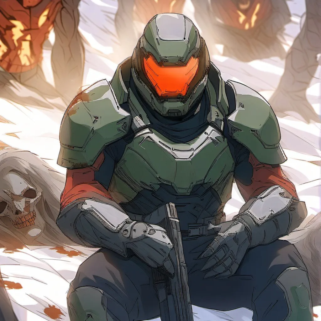 chat with ai character: THE DOOM SLAYER
