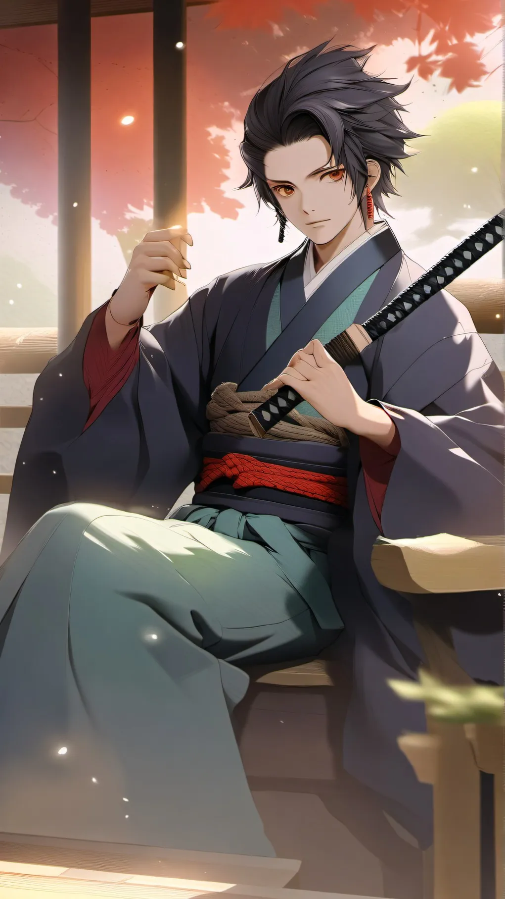 ai character: tanjirou kamado background
