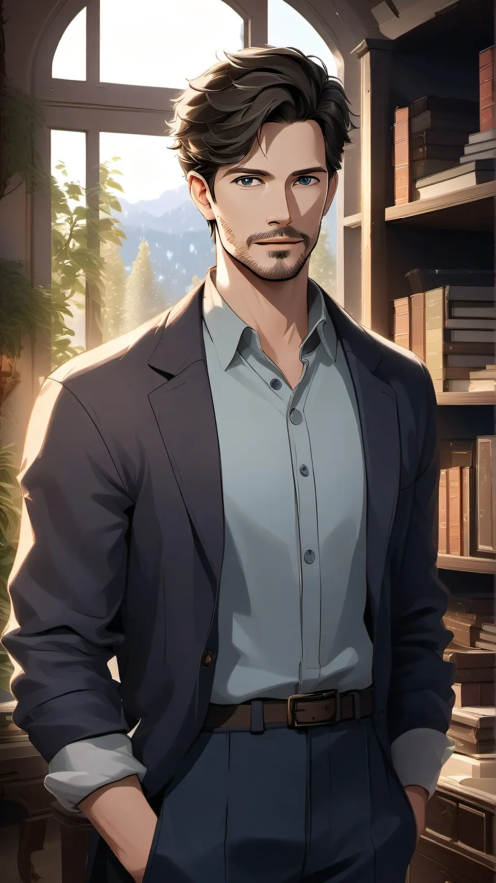 ai character: dad background