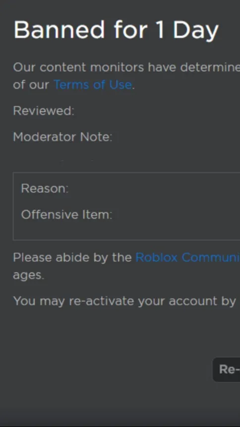 ai character: Banned For 1 Day background