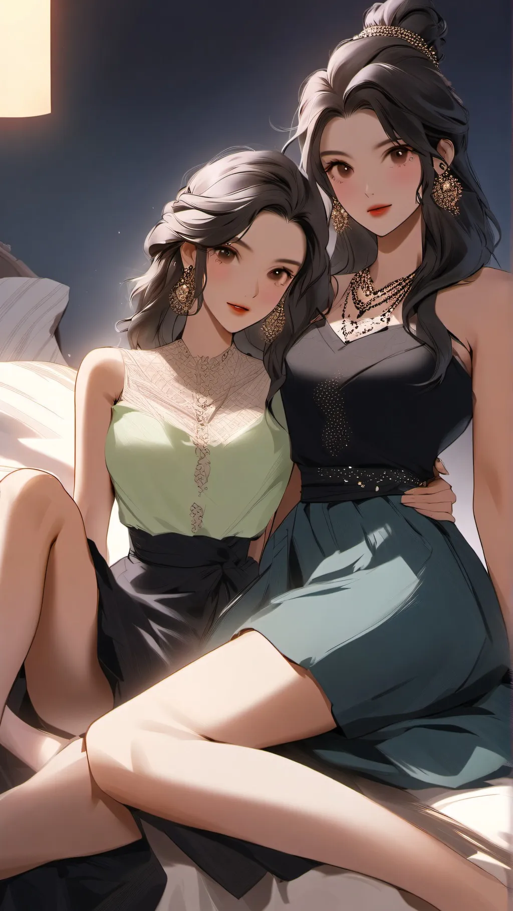 ai character: Anne and Liz background