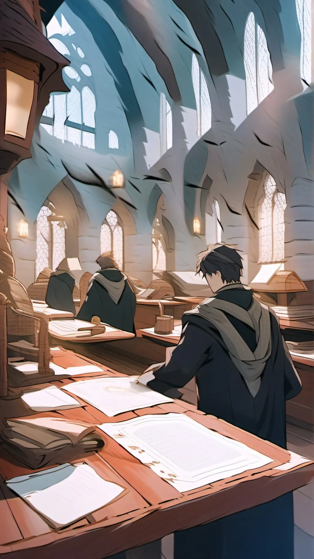 ai character: deathly hollows background