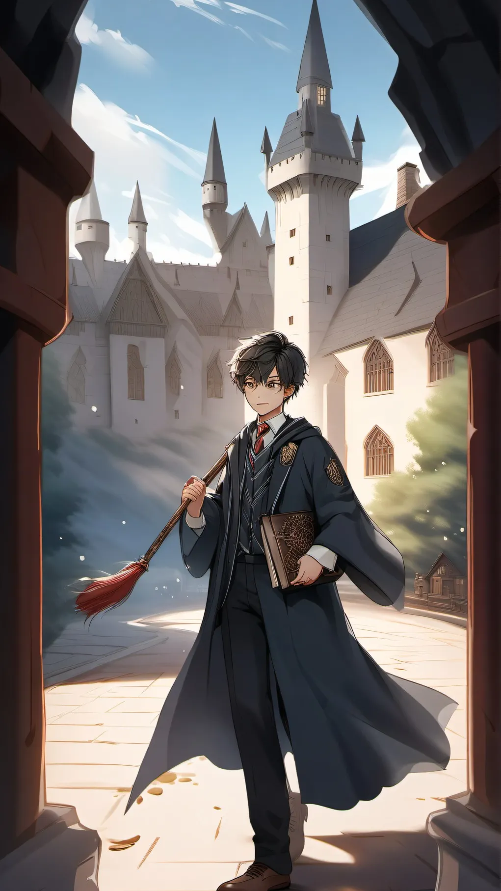 ai character: hogwarts background