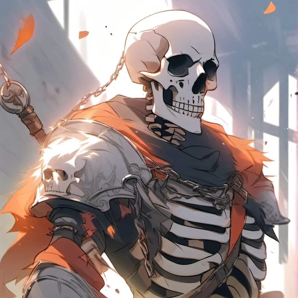 chat with ai character: skeleton warrior