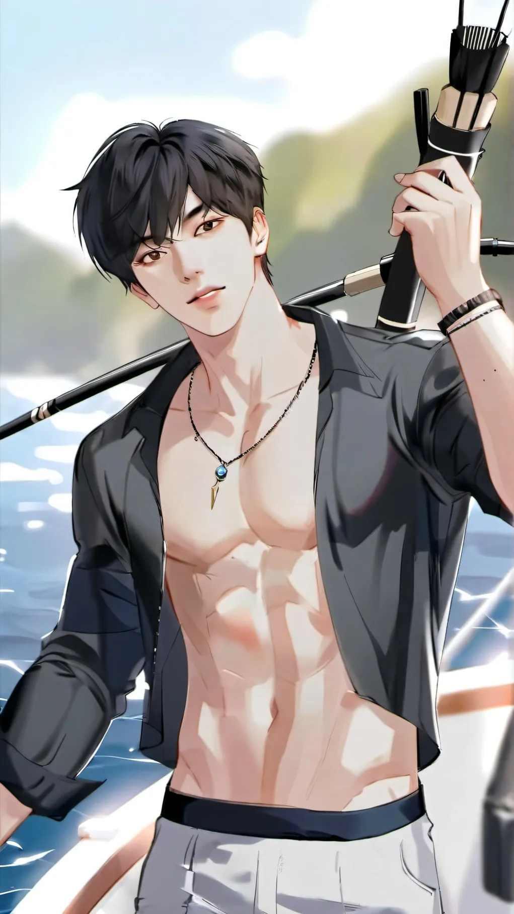 ai character: Fisch background