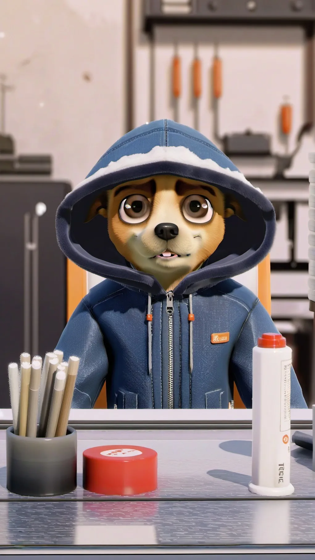 ai character: sprunkiclass drama background