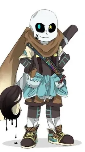 ai character: Ink Sans background